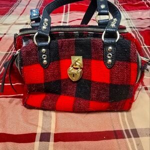 Juicy Couture Red Buffalo Check purse